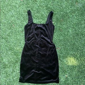 velvet black dress